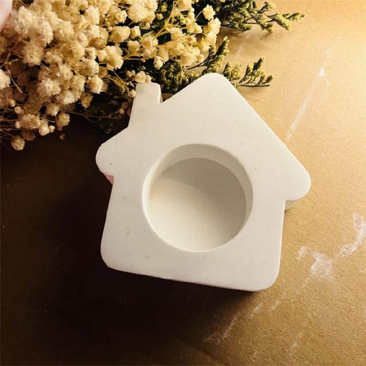 House Candlestick Molds for Candle Holder Tealight Stand