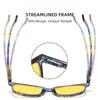 Large Frame Blue Light Blocking Glasses Night Vision Glasses for Night Driving Orange or Red Lenses Protection Plain Glasses