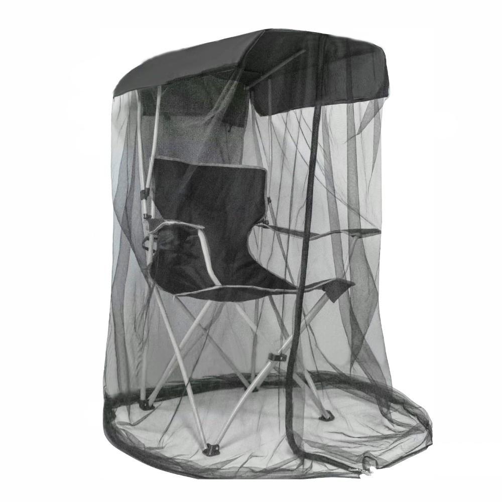 Foldable Design Insect Shield Net Compact Size Mesh Tent Breathable Chair Use Mosquito Net  Fishing