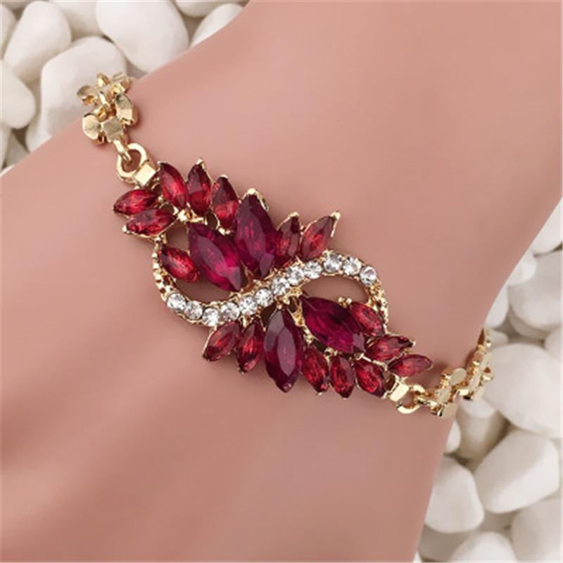 Women Yellow 5 Colors Bangles Jewelry For Party Luxury Birthday Gifts