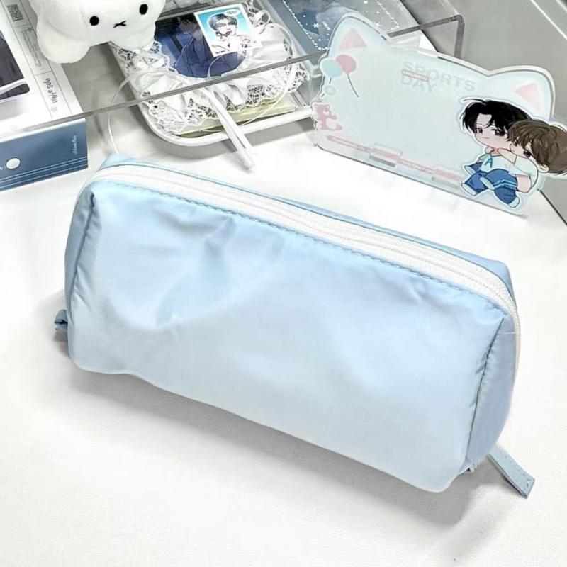 

Kawaii Large Capacity Pencil Case Student Pencil Bag School Stationery Supplies Box And Makeup Storage Bag синій
