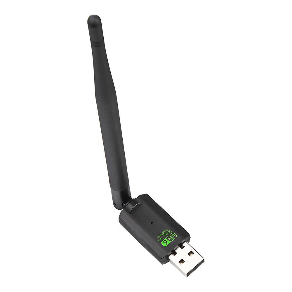 WIFI 6 USB Adapter AX300 Wireless Network Card Dongle 2.4GHz 802.11AX Antenna Signal Reception For Laptop Win7/10/11 Driver Free