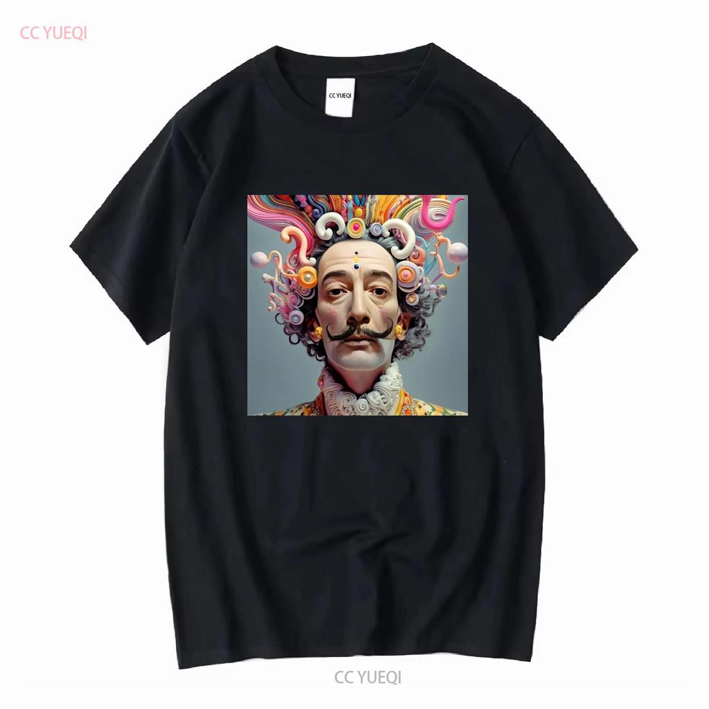 SALVADOR DALI T SHIRT abstract surrealism mens boys new long or short sleeves vintage Washed Soft homme Breathable Slightly
