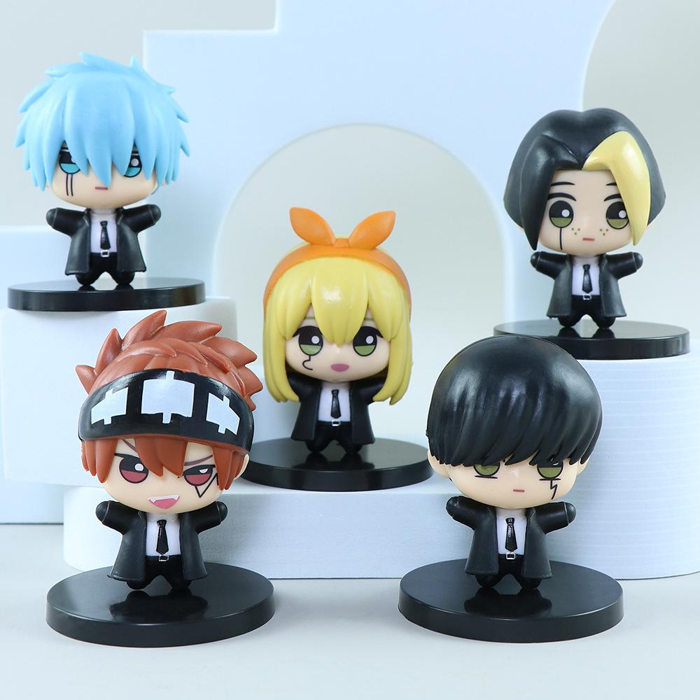 Anime Mash Burnedead Figure Magic and Muscles Lemon Irvine Lance Crown Figurine  Dot Barrett Action Figure Mini PVC Models Gifts