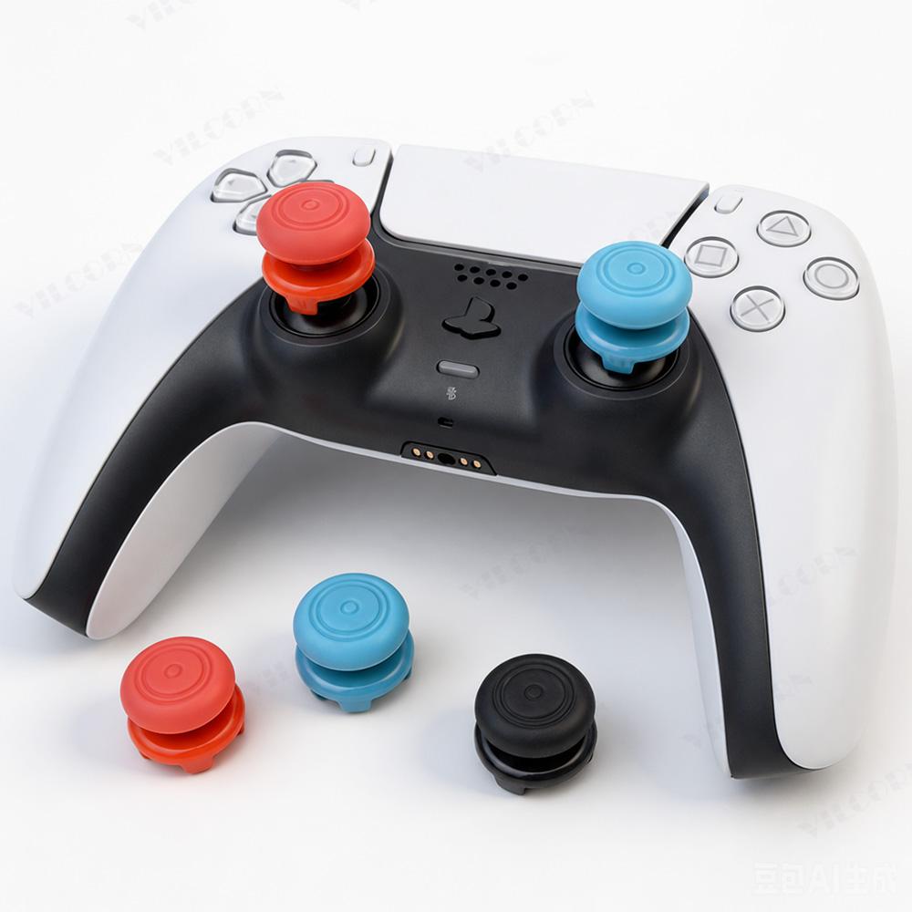 2 Stück Silikon Analogstick-Verlängerungen für PS5 Kompatiblen Controller, Anti-Rutsch Daumenstick-Kappen