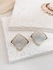 Stainless Steel Enamel Drop Earrings Studs for Women  Fashion Exquisite Temperament Earrings Womens Spring Jewelry Gifts
