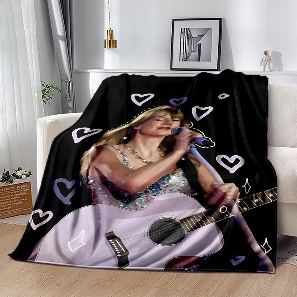 Taylor Swift Performance Blanket Comfortable Suitable for Sofa Office Chair All-Season Use Modern Gifts For Family Or Friends