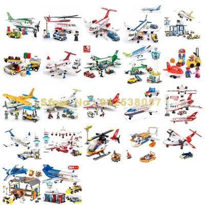 Luchthaven Luchtvaart Bagage Auto Vracht Transport Vliegtuig Luchtvaartmaatschappij Vliegtuig Onderhoudsbasis Bouwsteen Speelgoed