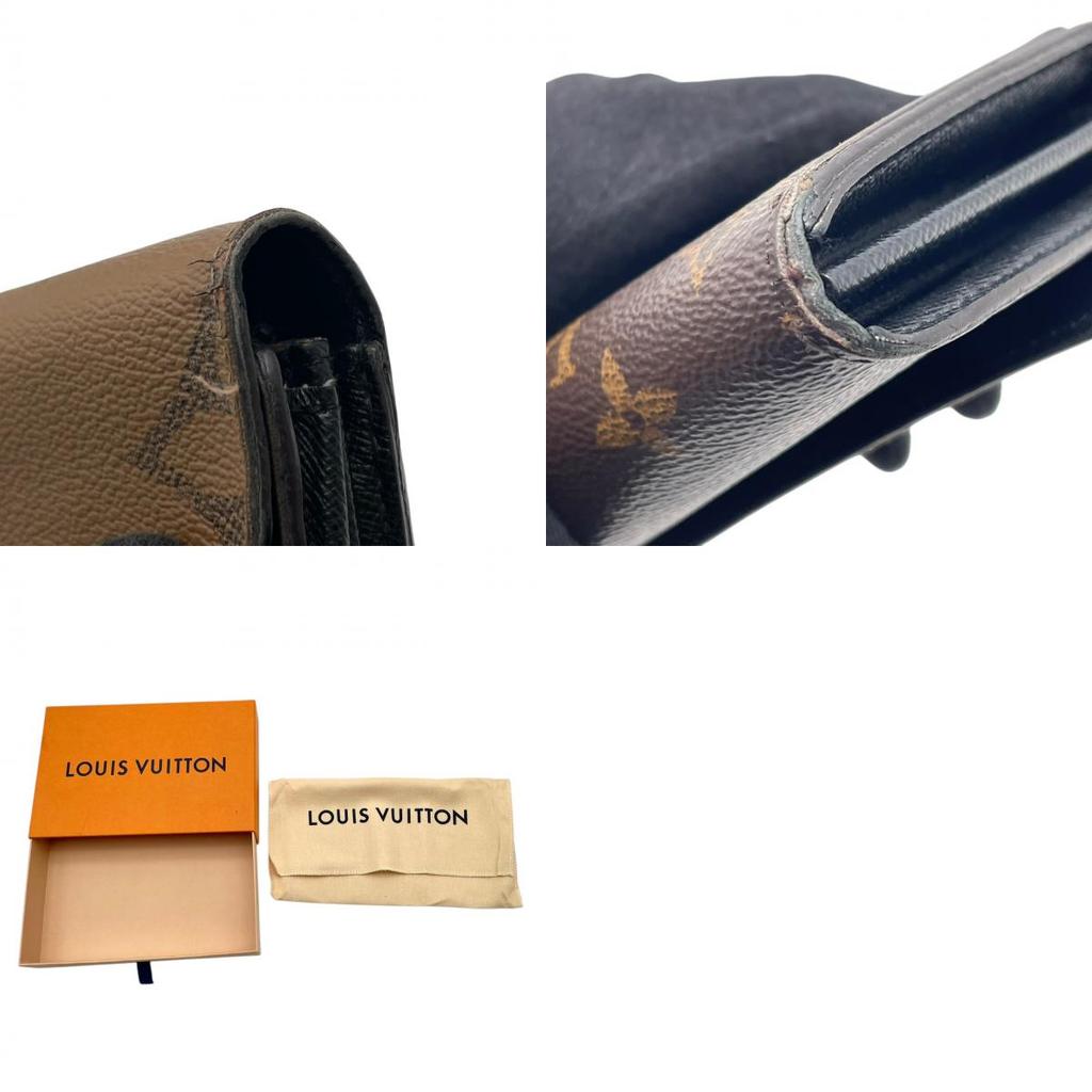 Used LOUIS VUITTON Purse Monogram reverse Portefeuille SaraPurse Brown PVC/leather Women