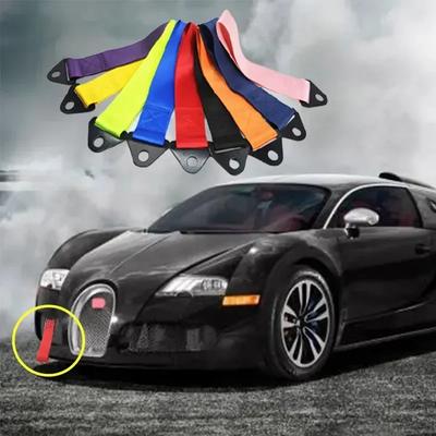 New High Quality Racing Car Tow Strap 25*5cm Tow Strap Universal Towing Ropes/Hook/Towing Bars Without Screws Car Accessories