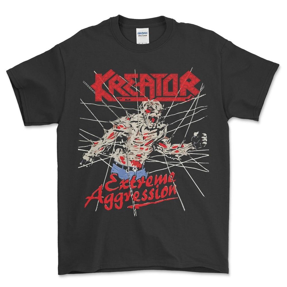 Camiseta Kreator Extreme Agreesion Trash Metal Band Rare T-shirt 80s Oldschool XXXL