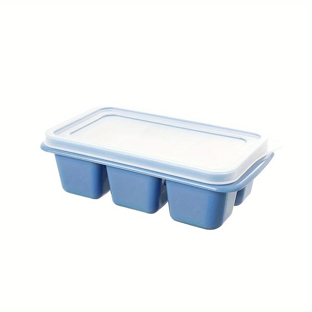 1pc-Ice Making Mold Household Silicone Ice Lattice with Lid Refrigerator Ice Making Box