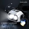 Rechargeable LED Headlamp with 600 Minutes of Continuous Angle USB Fast for Night and Emergency Preparedness Lightweight, White/Yellow/Red/Blue Light,