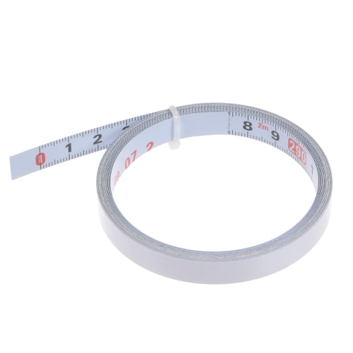 uxcell White Carbon Steel Adhesive Tape Measure, Straight Track Tape, Flat Ruler, 300cm Metric, Left to Right Reading