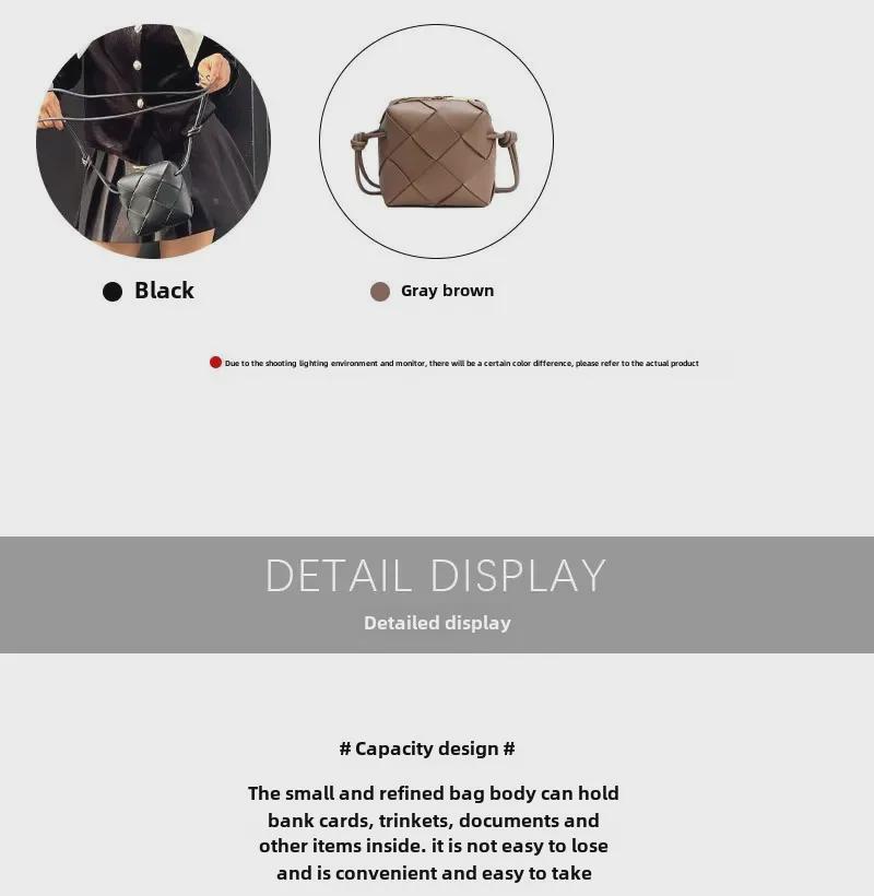 2024 Fashion Knot Hand-Woven Cowhide Crossbody Bag