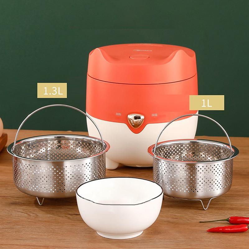 Stainless Steel Kitchen Steam Basket Pressure Cooker Anti-Scald Steamer Multi-Function Fruit Cleaning Basket Accessories