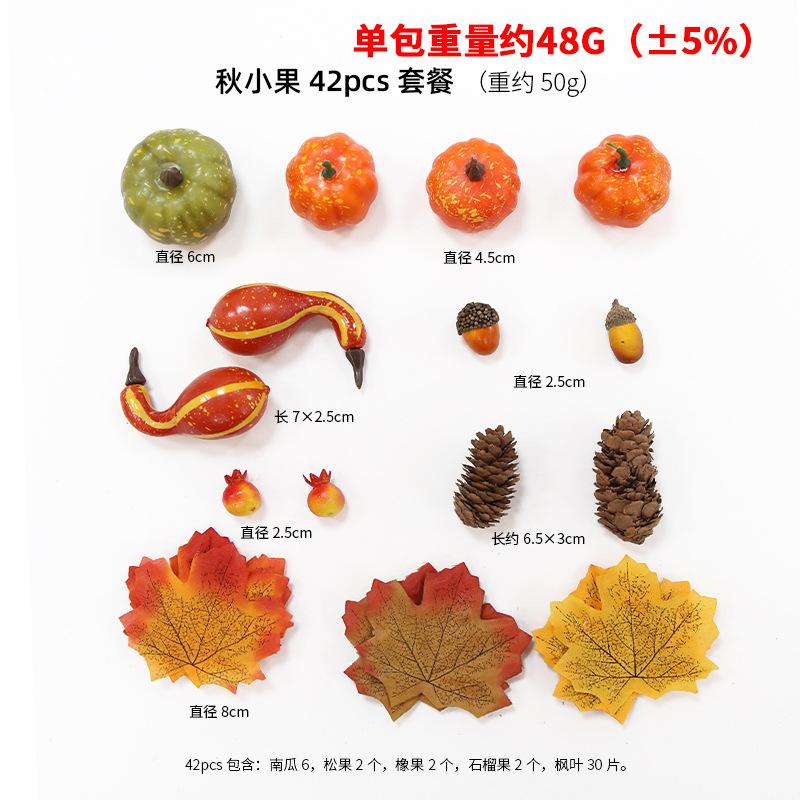 Simulation Pumpkin Model Halloween Decoration Prop DIY Accessories Desktop Ornament