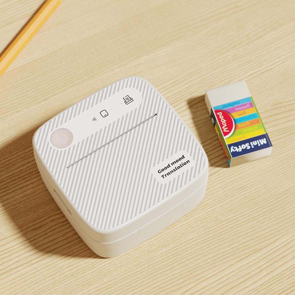 WICVIK Portable Thermal Label Printer, Wireless Bluetooth Mini Printer for Home Travel, compatible with Shipping Labels & Photo Stickers