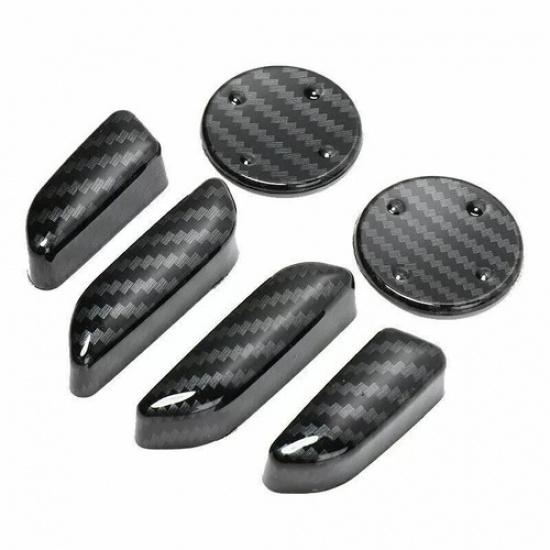 For Tesla Model X S 2012- Carbon Fiber Seat Adjust Handle Button Cover Trim