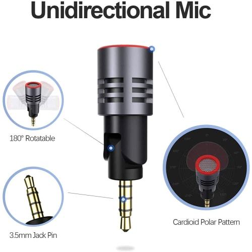 SabineTek SmartMike+ Rechargeable Wireless Bluetooth Microphone (White) - SmartMike+ Dedicated Unidirectional Microphone + Improved Sound Pickup Quali