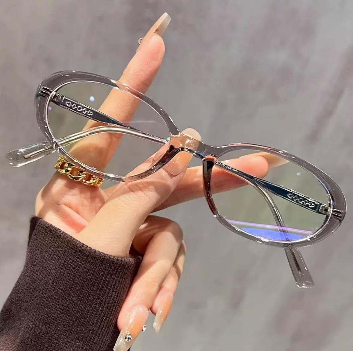 

Oval Thick Frame Reading Glasses Fashion Anti Blue Light Optical Eyeglasses Ultralight Presbyopic Glasses for Elderly Women Men 3