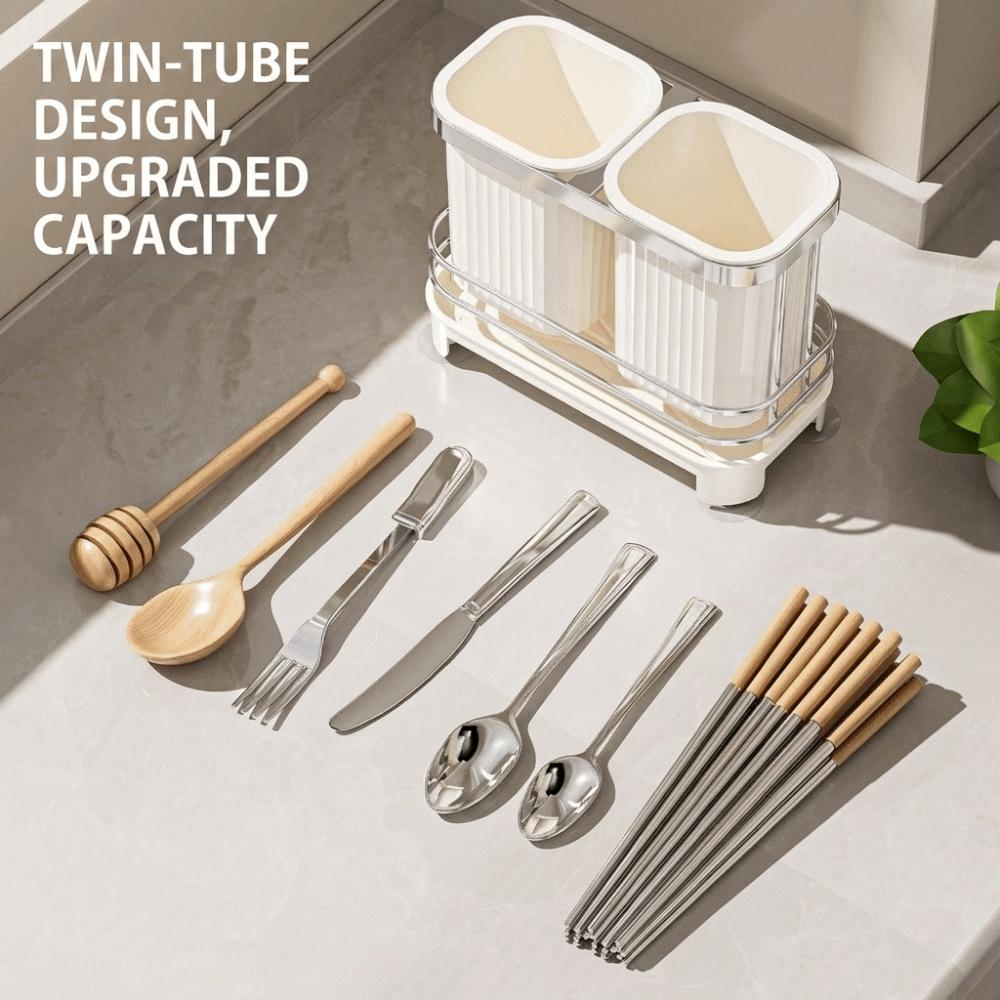 Light Luxury Chopstick Storage Rack Multi-functional Cutlery Drain Stand Cutlery Storage