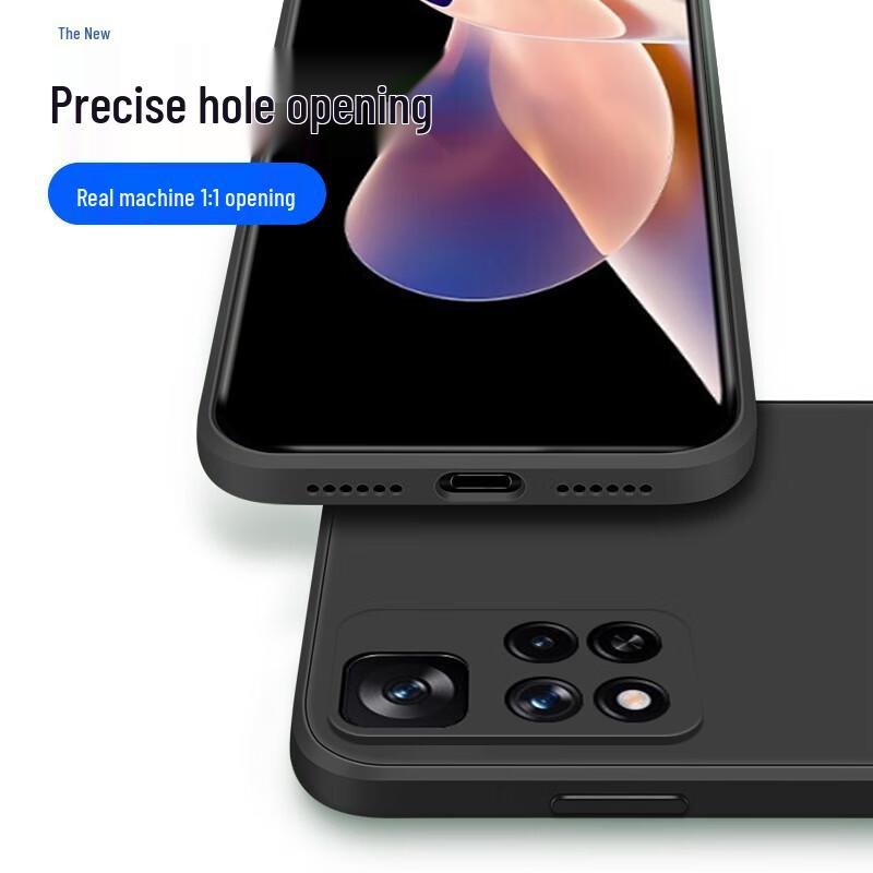 KEKLLE Redmi Anti-Drop Liquid Silicone Phone Case