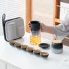 Simple Glass Portable Travel Tea Set Outdoor Express Cup Business Activities Holiday Souvenirs