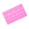 Heart Shape Silicone Fondant Pattern Mixed Size for Resin Casting Craft Chocolate Cake Decoration