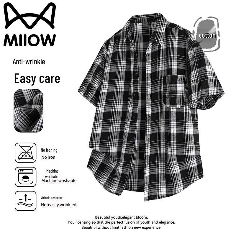 MiiOW Men s Casual Short Sleeve Top XL