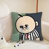 Funny Bbangbbangs Cartoon cushion cover Pillow Case Plush Fabric Soft Double Sided Print Sofa Cushion Cover Throw Pillow Covers