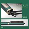 Kinsei Beauty Multifunctional Electric Hair Straightener Brush Heated Brushe Ceramic Curler Hot Comb Men Beard Hair Straight Tool