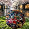 Custom Name Personalized Power Rangers Print Umbrella, Auto Open Close, 8‑Rib Sturdy Frame, Commute Camping Hiking Use, Birthday Gift