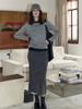 [UpperClass Series] Women's Tencel Wool Round Neck Long Sleeve Top