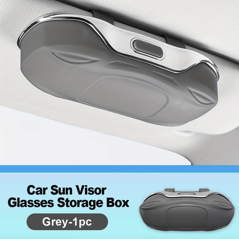 Car Glasses Case Sunglasses Storage Box Car Glasses Box Portable Car Sunglasses Holder Anti-Scratch Auto Visor Eyeglasses Case