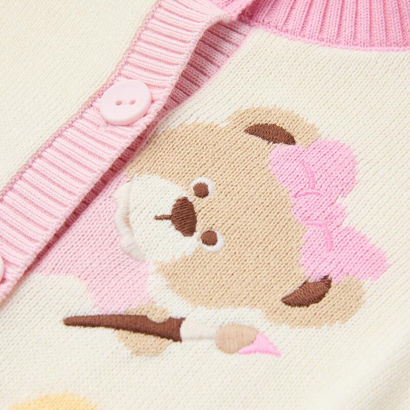 PawinPaw Girls' Cartoon Bear Knitted Set