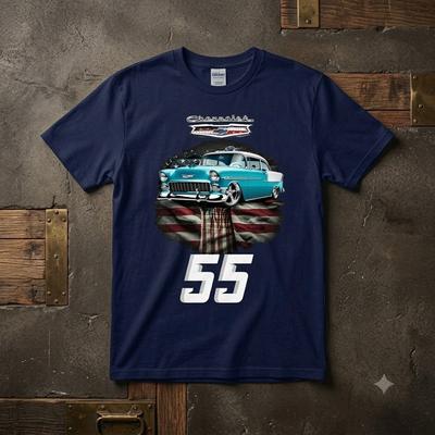 NEW! 1955 Chevy T Shirt Classic Car Graphic Unisex T-shirt