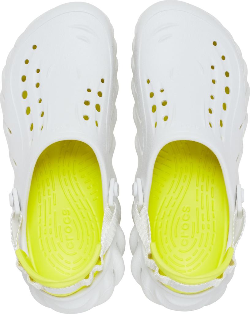 Crocs Echo Clog Sandals Moonlight 207937-1NK (White x Yellow/Size 28.0/Men's, Women's)