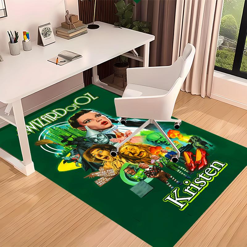Custom Personalization The Wizard of Oz Print Area Rug - Soft, Washable Non-Slip Indoor Mat,Living Room,Home&Office Decorative Rug
