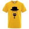 Summer Mens  Knit TShirt Top Quality 100 Cotton Breaking Bad Print For Men Oneck Cool Casual Loose Hip Hop Male Tee Top