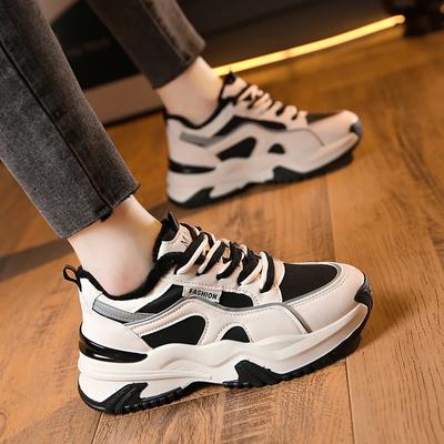 2024 Neue Mode Damen Schuhe Plateau Gemischte Farben Allround Lässig Bequem Atmungsaktiv Sneaker Damen Verschleißfest