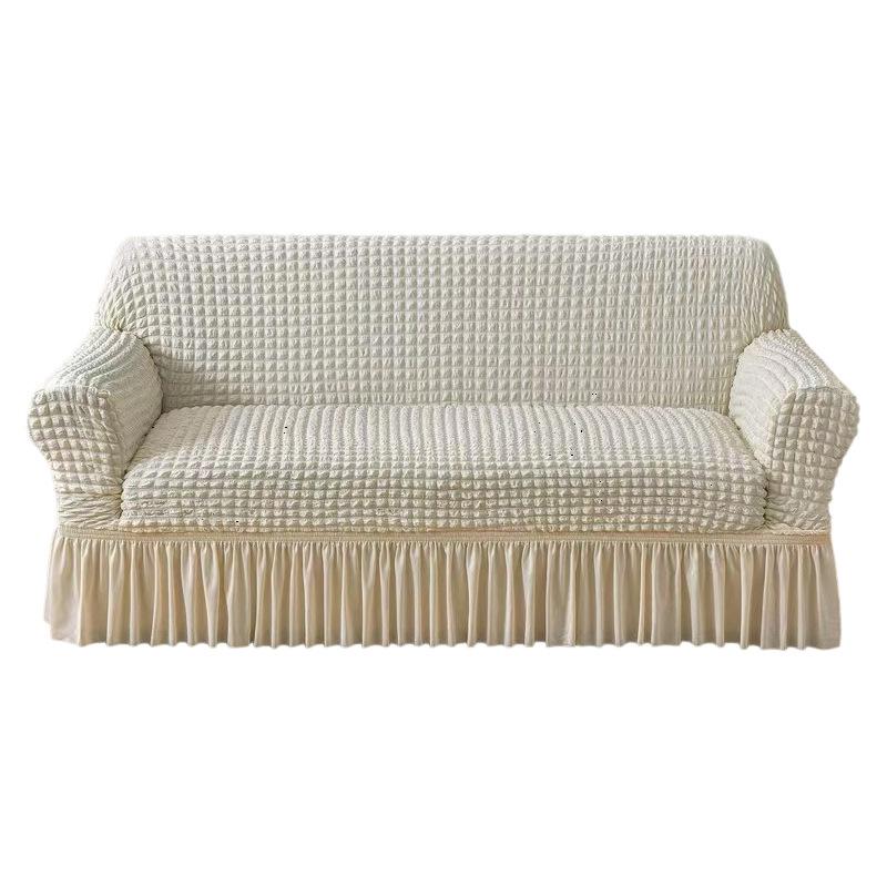 Seersucker Sofa Cover Universal All Inclusive Elastic Sofa Cushion Four Season Universal Dust Proof Sofa Cover