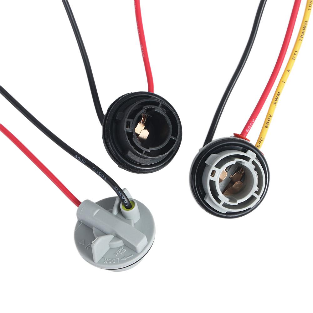 Round Socket Headlight Turn Signal Light Light Bulb Socket Light Base Light Bulb Holder Lamp Holder