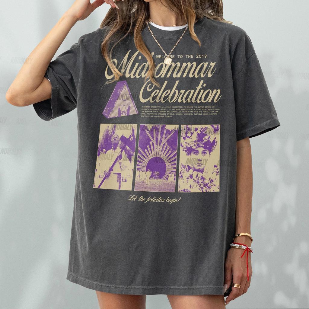 Retro Midsommar Celebration Shirt Vintage Horror Movie Memorabilia Graphic TShirt Midsommar Festival Tee for Unisex and Women