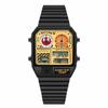 Classic Design Stainless Steel Watches for men with LED Digital Display and Temperature Calendar