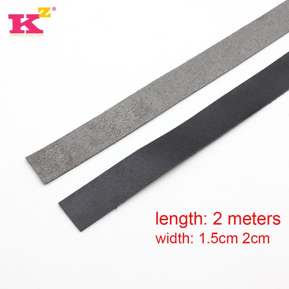 2Meters Leather Strip DIY Handmade Bag Strap Handles Belts Accessories for Handbag Shoulder Bags Crossbody Crafts 1.5 2cm Wide