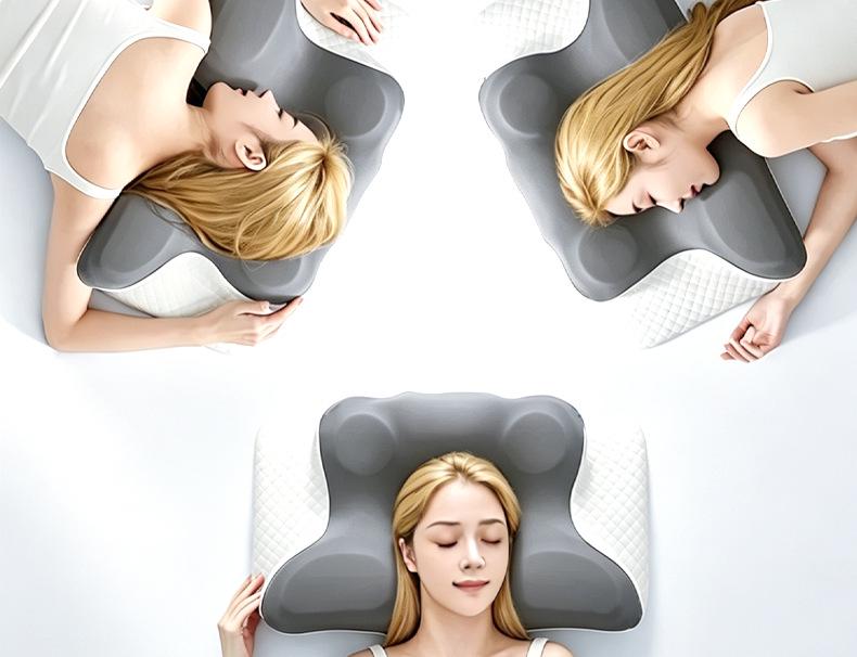 Ergonomiczna Poduszka Motylek na Szyję - Wsparcie Kręgosłupa Szyjnego Pomoc w Zasypianiu