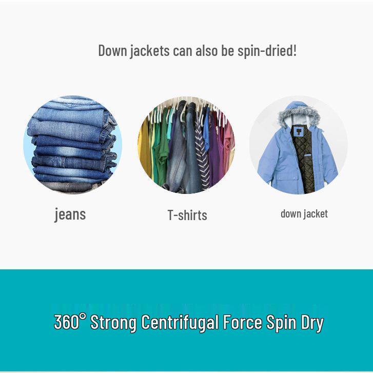 Waschmaschine mit großem Fassungsvermögen und Schleuderfunktion für Kleidung & Schuhe - Ideal für Wohnheime & Mietwohnungen