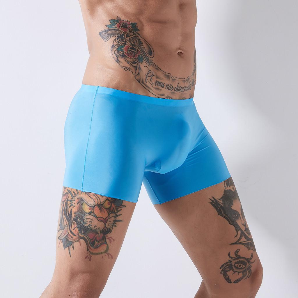 Menn Sexy Undertøy Shorts Underbukser Pose Myk Pustende Truser Truser