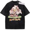 Anime Made in Abyss T-Shirt Faputa Gewaschenes T-Shirt Nanashi Riko Oberteil Reg Anime Kawaii T-Shirt Herren Rundhals Kurzarm T-Shirt